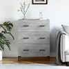 vidaXL Sideboard Concrete Grey 69.5x34x90 cm Engineered Wood