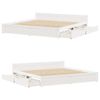 vidaXL Bed Frame without Mattress White 200x200 cm Solid Wood Pine