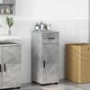 vidaXL Bathroom Cabinet with Drawer Concrete Grey 30 x 35 x 80 cm