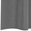vidaXL Voile Curtains with Rod Pockets 2 pcs Dark Grey