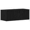 vidaXL TV Cabinet 80x34x30 cm Black Oak Engineered Wood