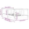 vidaXL Kids Bed Frame 70x140 cm Solid Wood Pine