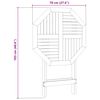 vidaXL Folding Garden Table Ø70x75 cm Solid Wood Acacia
