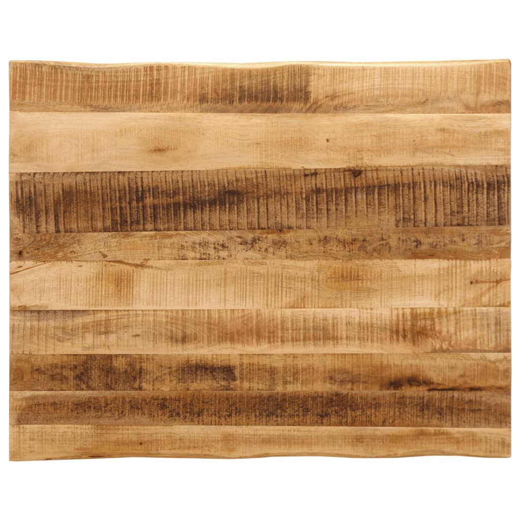 vidaXL Table Top Live Edge 110x80x3.8 cm Solid Wood Rough Mango