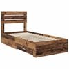 vidaXL Bed Frame with Drawer with Headboard Manual Engineered Wood