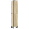 vidaXL Bathroom Cabinet Sonoma Oak 35x37.5x188.5 cm Engineered Wood and Metal