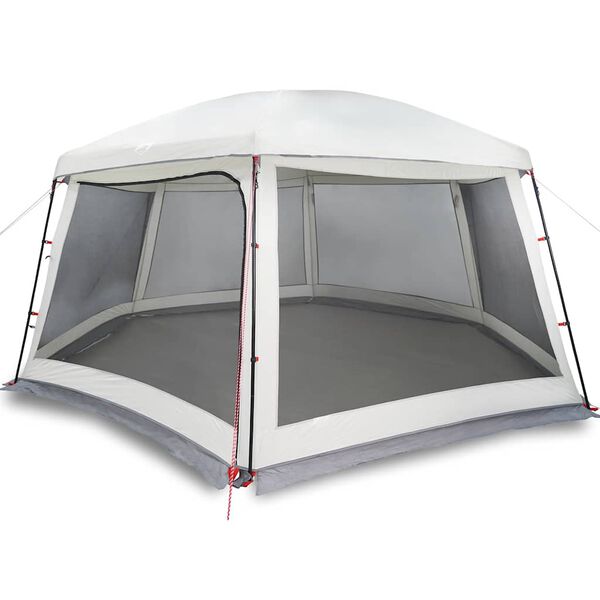 vidaXL Pool Tent with Removable Fly & Mesh Walls Grey 618x532 cm