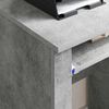 vidaXL Desk with Wheels Concrete Grey 91 x 50 x 77 cm Engineered Wood