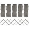 vidaXL Trellis Fences 5 pcs Grey Solid Firwood 180x30 cm