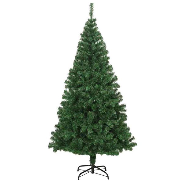 vidaXL Artificial Christmas Tree with 300 LEDs with Stand Green 180 cm