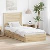 vidaXL Storage Bed with Drawer Sonoma Oak 90 x 200 cm Engineered Wood