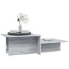 vidaXL Coffee Table Grey Sonoma 111.5x50x33 cm Engineered Wood