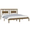 vidaXL Bed Frame without Mattress Honey Brown Solid Wood 200x200 cm (810040+818693)