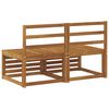 vidaXL 2 Piece Outdoor Middle Sofa Solid Acacia Wood Natural