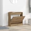 vidaXL Shoe Cabinet Artisan Oak 60 x 21 x 57 cm Engineered Wood