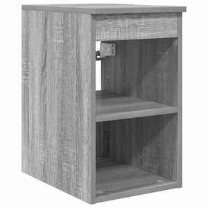 vidaXL Bathroom Cabinet In-between Grey Sonoma 30 x 35 x 50 cm