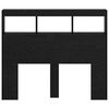 vidaXL Headboard Black Oak 120 x 17 x 102 cm Engineered Wood