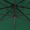 vidaXL Cantilever Garden Parasol with Steel Pole 250x250 cm Green