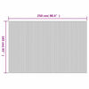 vidaXL Room Divider Bamboo Grey Width 250 cm Height 165 cm