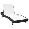 vidaXL Sun Loungers 3 pcs Black and White 40 x 40 x 40.5 cm