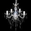 vidaXL Chandelier 5 Bulbs Transparent