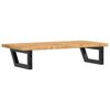 vidaXL Basin Shelf Wall Mounted Steel and Solid Wood Oak