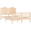vidaXL Bed Frame without Mattress 140x190 cm Solid Wood