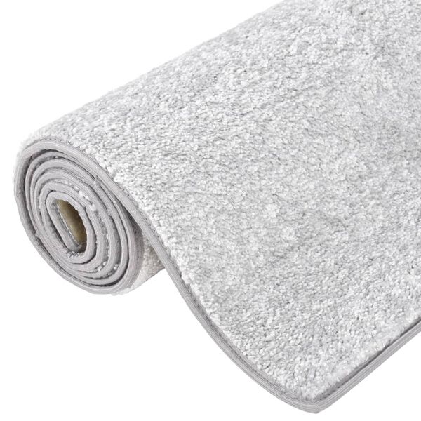 vidaXL Soft Pile Rug Anti-slip 115x170 cm Light Grey
