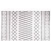 vidaXL Rug Washable Black and White 120x170 cm