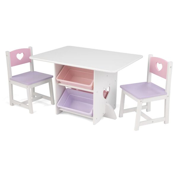 KidKraft Heart Table with 2 Chairs Set