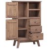 vidaXL Highboard 60x30x100 cm Solid Teak Wood