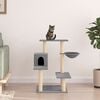 vidaXL Cat Tree with Sisal Scratching Posts Light Grey 82.5 cm