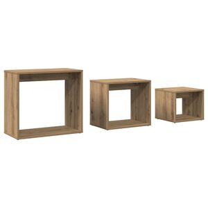 vidaXL Nesting Tables 3 pcs Artisan Oak Engineered Wood