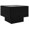 vidaXL Coffee Table Black Oak 40 x 40 x 30 cm Engineered wood