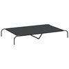 vidaXL Elevated Dog Bed Black 150x90x20 cm Oxford Fabric and Steel