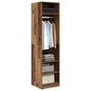 vidaXL Wardrobe with Storage Old wood Engineered Wood