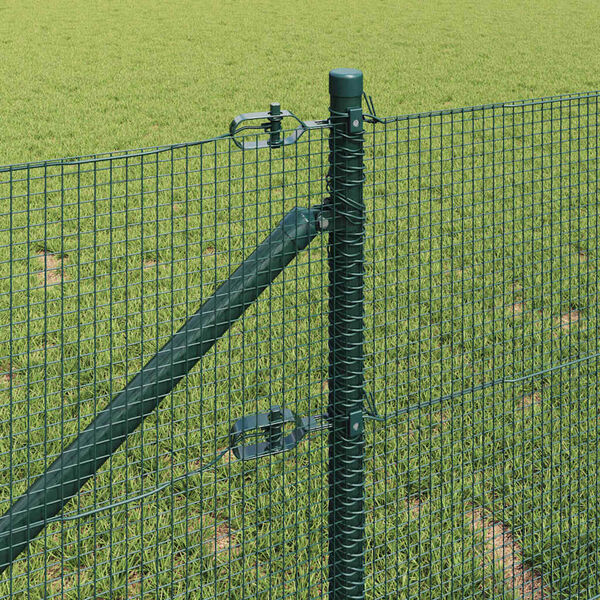 vidaXL Fence Post Green 25 x 0.5 m (12 x 12 mm mesh) Steel