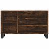 vidaXL Shoe Cabinet Smoked Oak 102x36x60 cm Engineered Wood