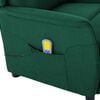 vidaXL Massage Chair Dark Green 67.5 x 93.5 x 101.5 cm Fabric