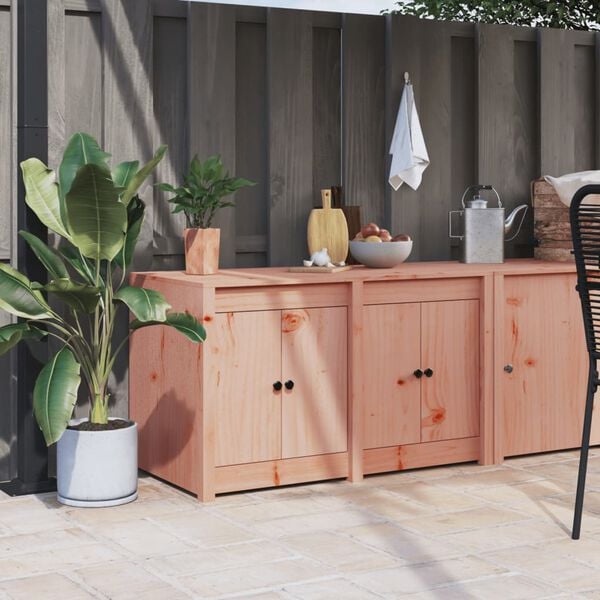 vidaXL Outdoor Kitchen Cabinet 106x55x64 cm Solid Wood Douglas