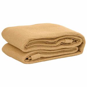 vidaXL Tent Carpet Sand 200x200 cm HDPE