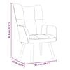 vidaXL Relaxing Chair 2 pcs Light Grey Velvet