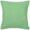 4 Apple Green Cushion Covers Cotton 40 x 40 cm