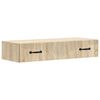 vidaXL Wall-Mounted Side Table Sonoma Oak 87.5 x 34.5 x 17 cm
