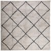 vidaXL Shaggy Rug PAMPLONA High Pile Modern Beige and Anthracite 200x200 cm