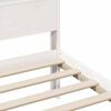 vidaXL Bed Frame with Headboard White 120 x 190 cm Engineered Wood