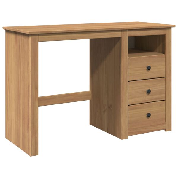 vidaXL Desk PANAMA 112x45x75 cm Solid Wood Pine