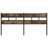 vidaXL Replace Headboard Smoked Oak 180 cm Iron and Engineered Wood