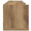 vidaXL CD Wall Shelf Artisan Oak 75x18x18 cm Engineered Wood