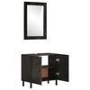 vidaXL 2 Piece Bathroom Cabinet Set Solid Wood Mango